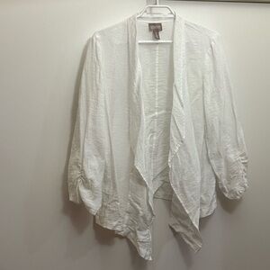 Chico's Soft White open front Cardigan